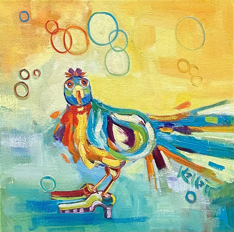 Pam Kellett bird painting I Was Born This Way