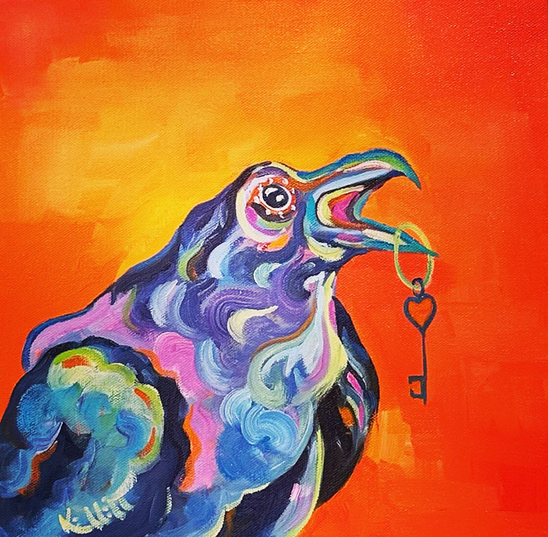Pam Kellett bird painting Ive Got a Secret 1