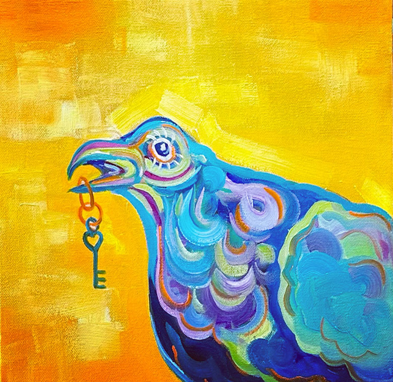 Pam Kellett bird painting Ive Got a Secret 2