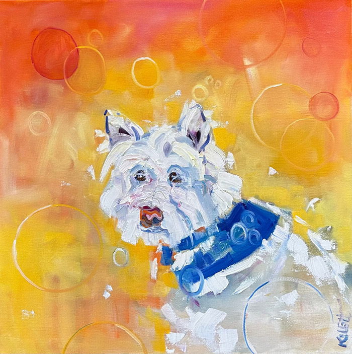 Bernard Pam Kellett dog portrait